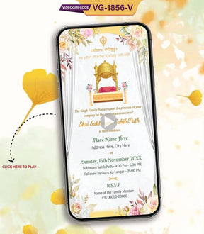 Sri Sukhmani Sahib Path Invitation Video