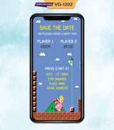 Super Mario Wedding Invitation Card