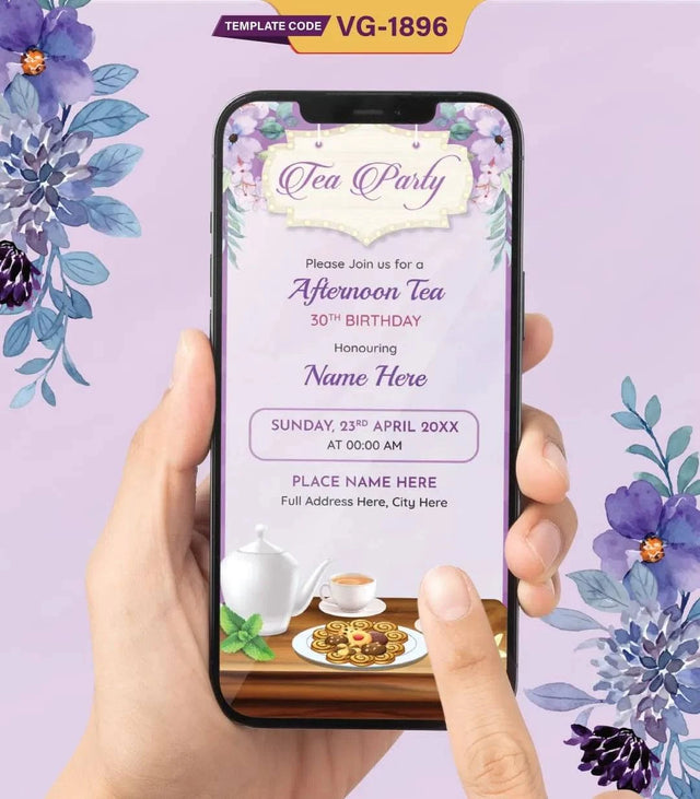 Tea Invitation Card