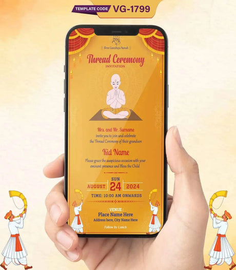 Thread Ceremony Invitation