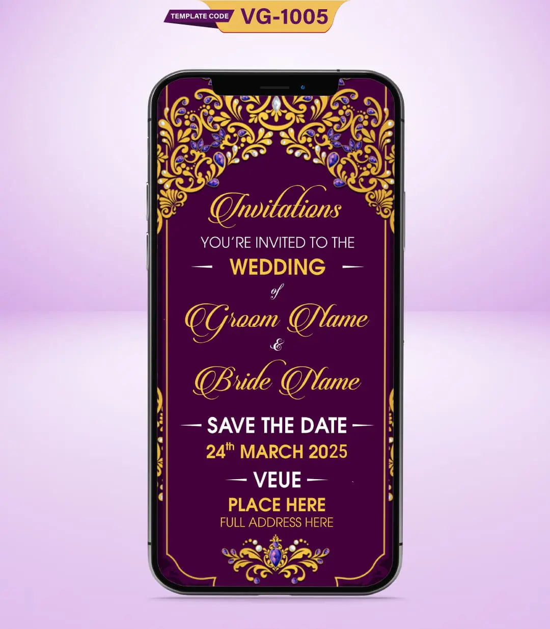 Traditional Wedding Invitation Cards 