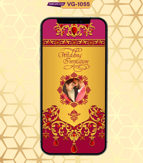 Traditional Wedding Invitation eCards For Whatsapp | VG-1055