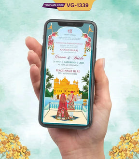 Traditional Anand Karaj Invitation 