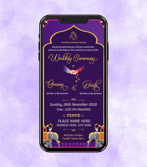 Traditional Wedding Invite Card