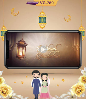 Ultra HD Premium Royal Muslim Nikaah invitation Video