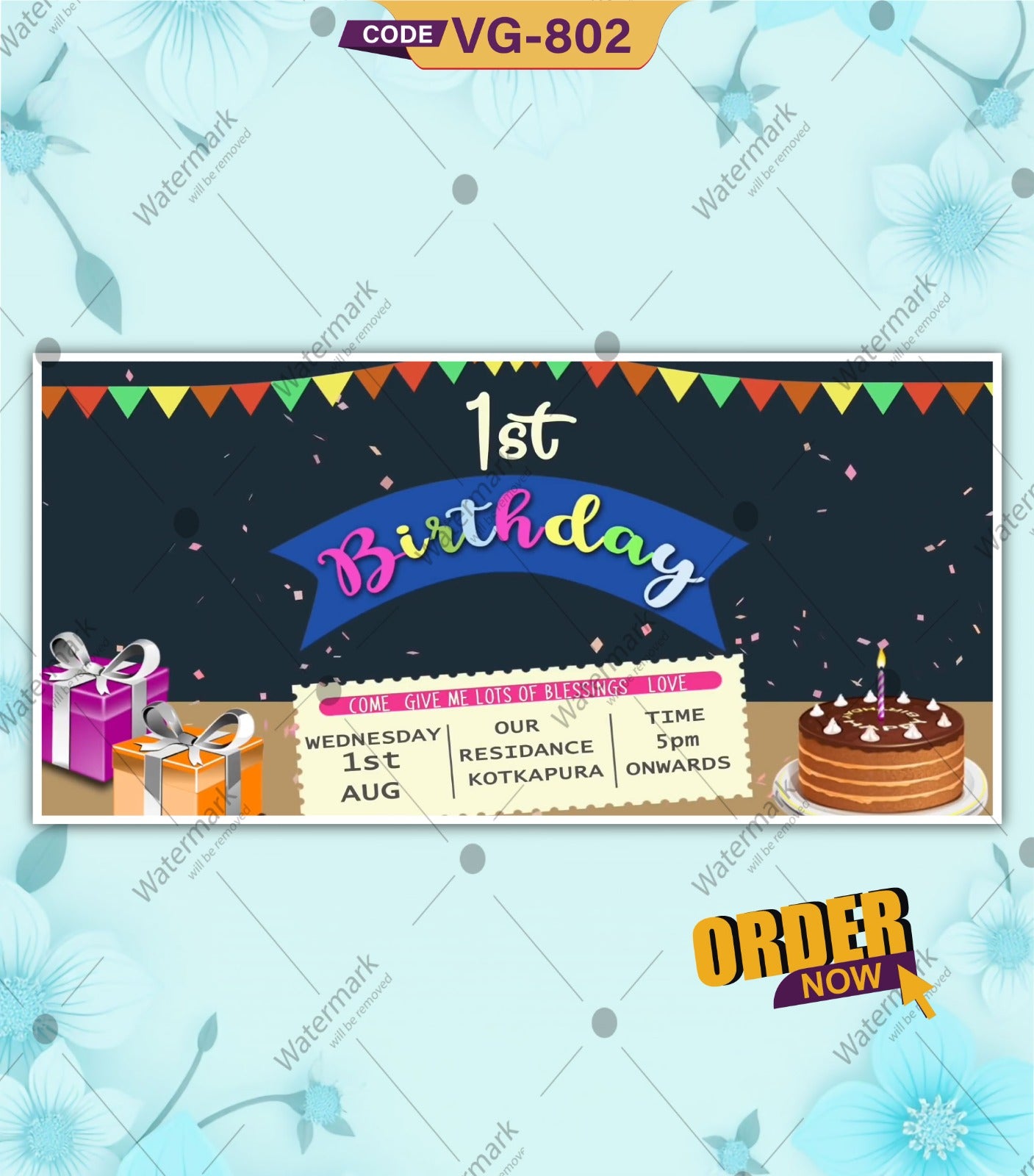 Unique Birthday Invitation Video for Whatsapp