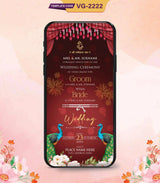 Caricature Jain Wedding Invitation Card | VG-2222