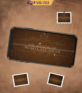 Hindu Traditional Wedding Invitation with Ganesha | VG-723 Updated - VideoGiri