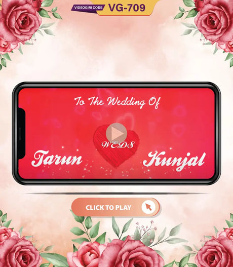 Wedding Invitation E-Card Save the Date | VG-709