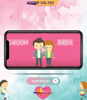Modern Style Wedding Invitation Animation Video