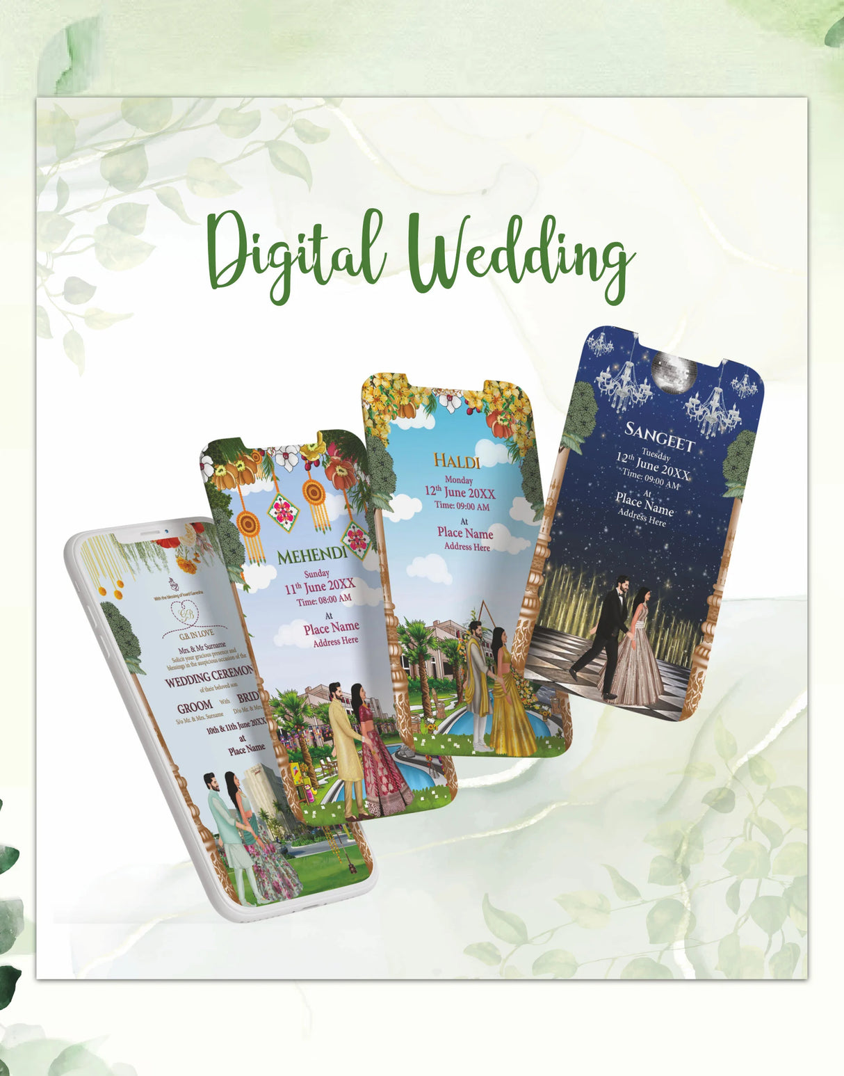 Wedding Itinerary Package Design 