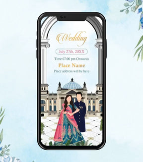 Wedding Invitation Without Face Caricature Online