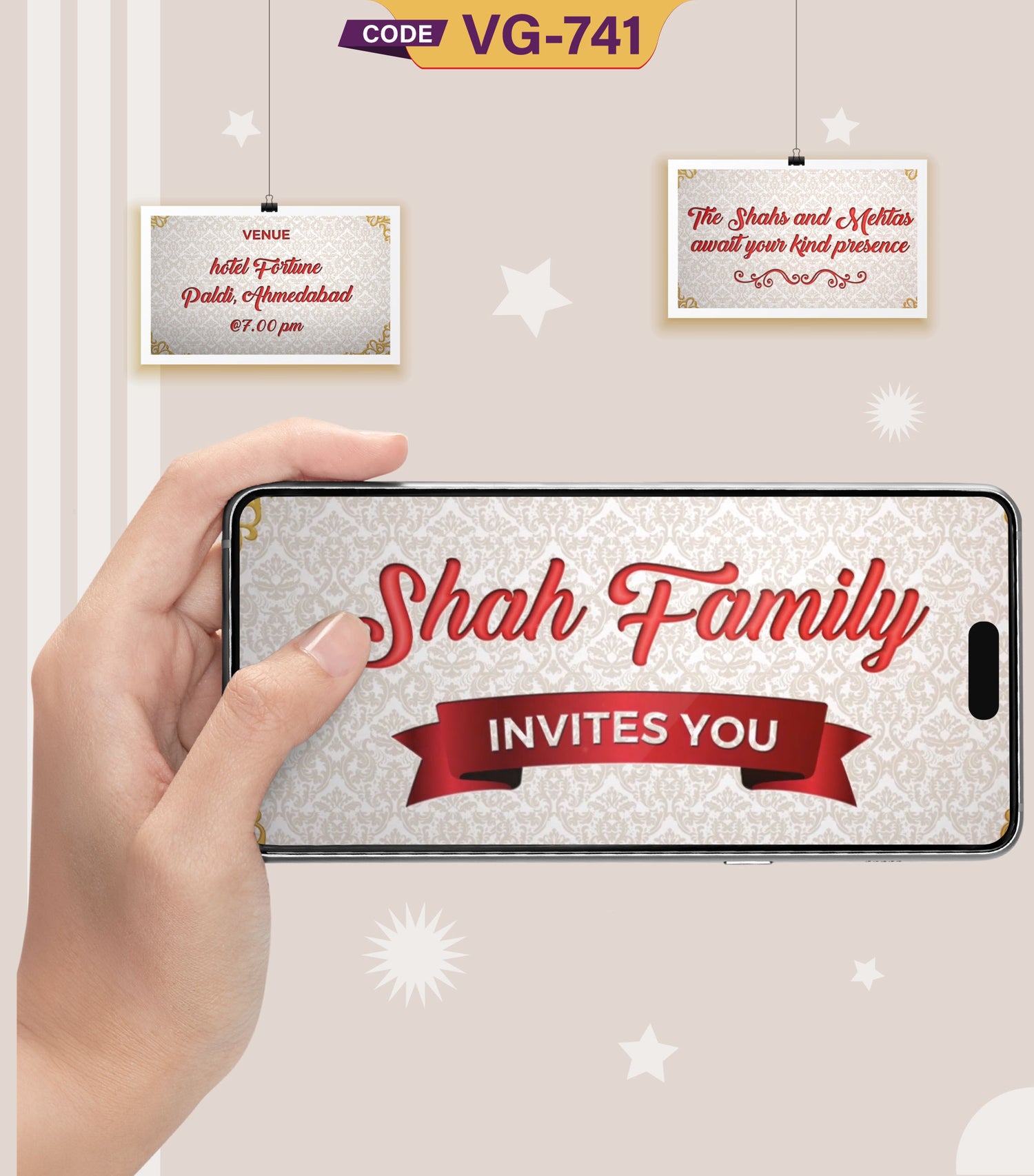 Wedding ecard Video Invitation for Whatsapp 