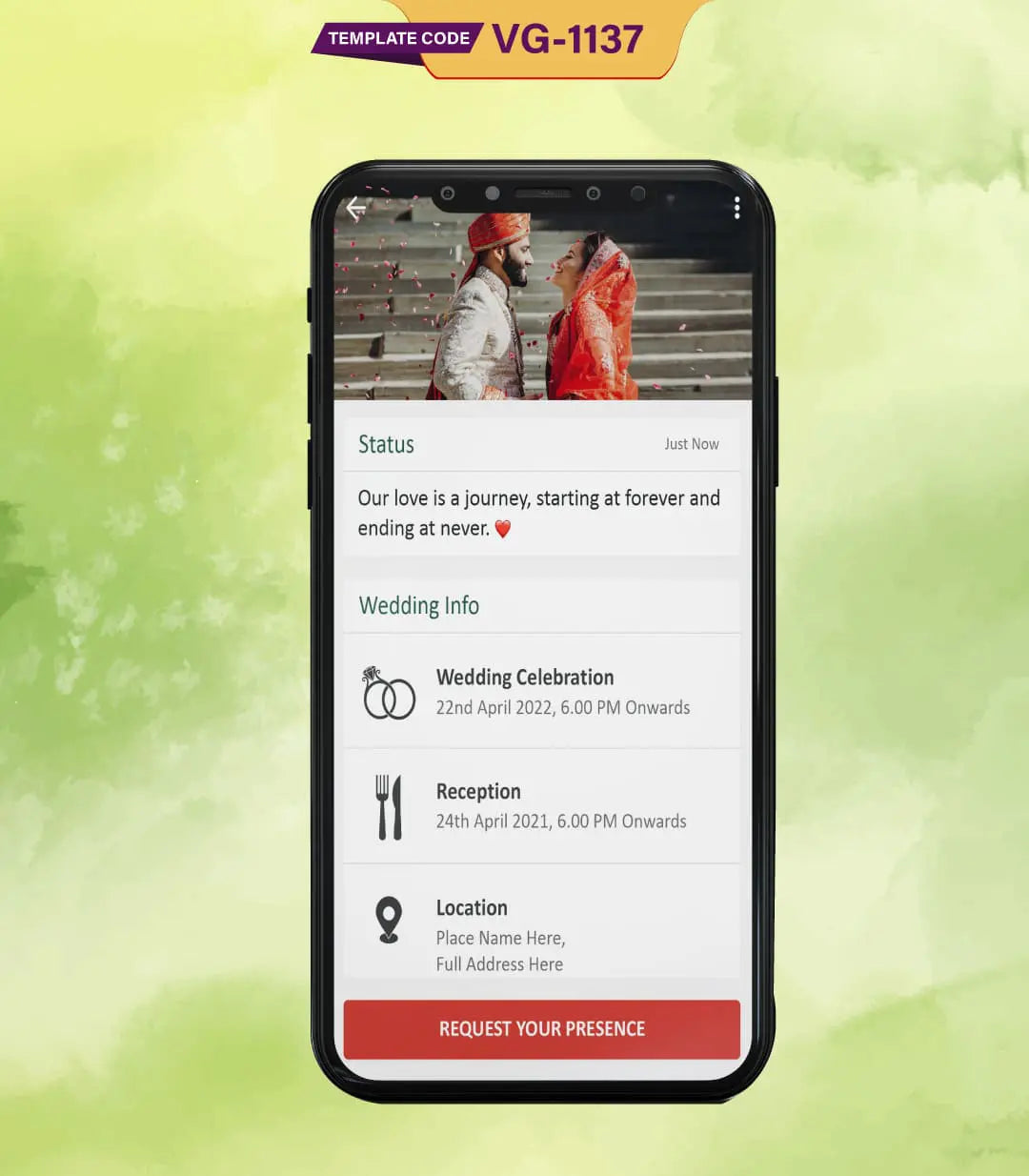 Whatsapp Theme Wedding Invite 