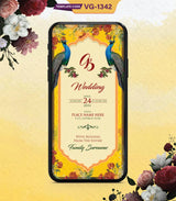 Yellow Theme Wedding Invitation Card