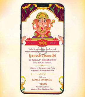 Digital Ganesh Chaturthi Invitation Video 