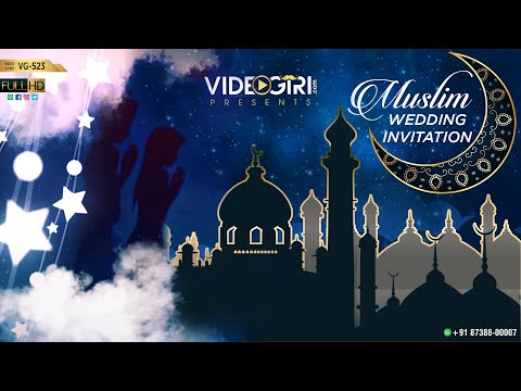 Muslim Wedding Invitation Video | VG-523