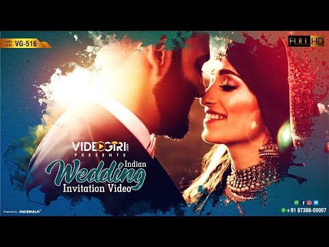 Indian Wedding Invitation Video | Save The Date Video | VG -516