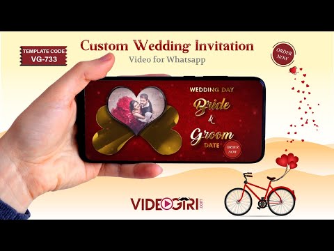 Custom Wedding Invitation Video For Whatsapp | VG-733 Updated