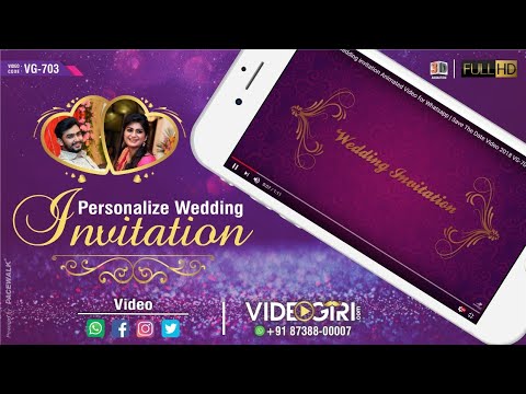 Personalise Wedding Invitation