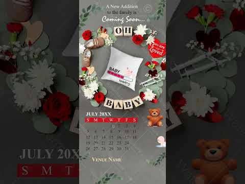 Customized Baby Shower Invitation Video | VG-2391-V