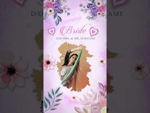 Floral Wedding Invitation Video Online 