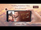 Wedding invitation video with Brown Background