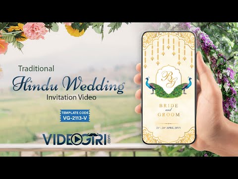 Multicolor Wedding Card Video 