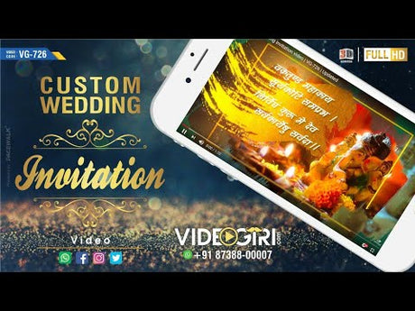 Custom Wedding Invitation Video