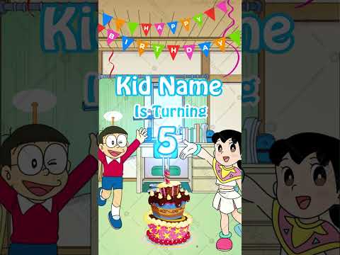 Doraemon Birthday Invitation Video