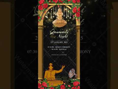 Qawwali Night Invitation Video