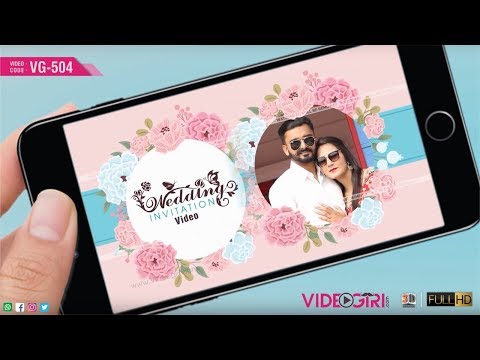 Floral Wedding Invitation Video