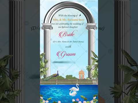 Illustrated Wedding Invitation Video | VG-2057