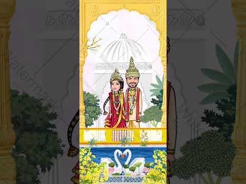 Bengali Caricature Wedding Invitation Video 