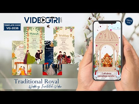 Traditional Royal Wedding Invitation Video 