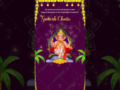 Ganesh Chaturthi Puja Invitation Video | GC-15-V