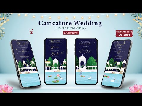 Starry Night Wedding Invitation Video