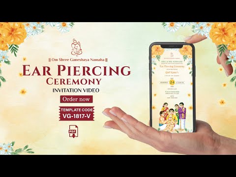 Ear Piercing Invitation Video