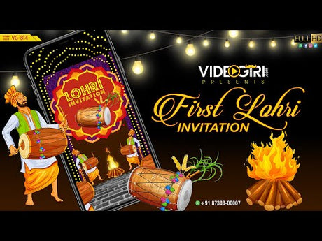 First Lohri Invite Video for WhatsApp