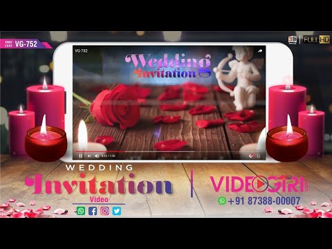 Lovable Marriage Invitation Video for Whatsapp 