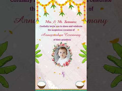 Annaprashan Ceremony Invitation Video