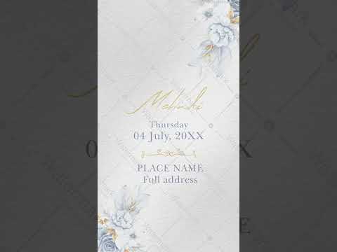 Muslim Islamic Wedding Invitation Video | VG-2098