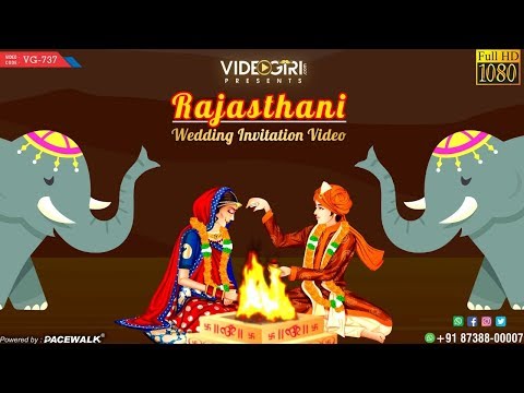 Rajasthani Wedding Invitation Video | VG-737