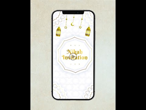 Elegant Nikah Muslim Wedding Invitation Video | VG-225