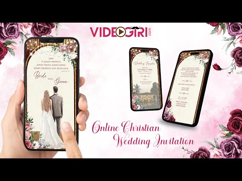 Online Christian Wedding Invitation Video