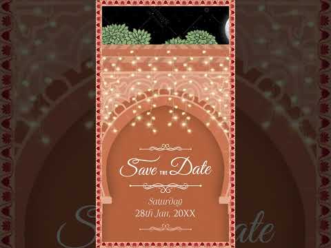 Shri Krishna Theme Wedding Invitation Video | Radha Krishna Theme Wedding Invite | VG-2669