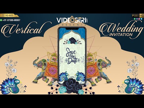 Vertical Wedding Invitation Video