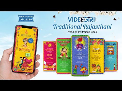 Traditional Rajasthani Wedding Invitation Video