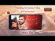 Wedding invitation video with Red Background