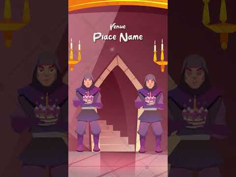 Princess Castle Animated Birthday Invitation Video 